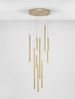 Nova Luce 9287940 TRIMLE LED Pendelleuchte 10-flammig 3000K Gold Bild 3