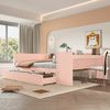 Jugendbett mit Schubladen, Lattenrost und Schreibtisch, 140x200 cm, Doppelbett, Holzbett Bild 3