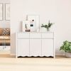 vidaXL Sideboard Drammen Weiß 114 x 43 x 75,5 cm Massivholz Kiefer 42003039 Bild 4