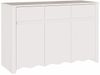 vidaXL Sideboard Drammen Weiß 114 x 43 x 75,5 cm Massivholz Kiefer 42003039 Bild 2