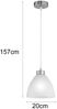 LED Pendelleuchte mit Glas Lampenschirm in Weiß, Ø 20cm Bild 4