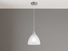 LED Pendelleuchte mit Glas Lampenschirm in Weiß, Ø 20cm Bild 3