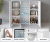 Home affaire Highboard Vera, Highboard mit 4 Türen, 9 Fächern, verglasten Türen Bild 3
