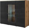 Home affaire Highboard Vera, Highboard mit 4 Türen, 9 Fächern, verglasten Türen Bild 2