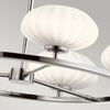 Elstead Lighting QN-PIM5-PC QUINTIESSE Kronleuchter Pim G9 3W LED IP44 3000K Stahl, Chrom poliert; Opalglas Satin satiniert H:13. 9cm Ø71. 1cm dimmbar höhenverstellbar Bild 4