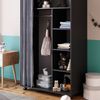 Kleiderschrank Doros Grau 100 x 168 cm Vicco Bild 5