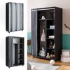 Kleiderschrank Doros Grau 100 x 168 cm Vicco Bild 2