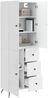 vidaXL Schrankset 2 pcs Hochglanz Weiß Holzwerkstoff 3416902 Bild 2