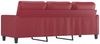 3-Sitzer Sofa, Couch 3 Sitzer Weinrot 180 cm Kunstleder Bild 5