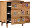 vidaXL Nachttisch Natur 50 x 33 x 62 cm Massivholz Mango 4018269 Bild 2