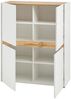 Highboard Cintia / City, Holzwerkstoff, Weiß, Holzfarben, 120 x 100 x 40 cm Bild 3