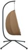 vidaXL Hängesessel Ei-Design mit Ständer Taupe Stoff und Stahl 4007400 Bild 5