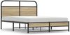vidaXL Bettgestell ohne Matratze 120x190 cm Räuchereiche Holzwerkstoff 4100371 Bild 2