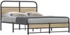 vidaXL Bettgestell ohne Matratze 120x190 cm Räuchereiche Holzwerkstoff 4100371 Bild 1