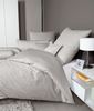 Mako-Satin-Bettwäsche Modernclassic 155 x 220 cm, Baumwolle, Naturmaterialien, Beige, Braun Bild 2