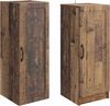 vidaXL Schrankset 2 pcs Altholz Holzwerkstoff 3416959 Bild 3
