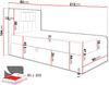 Boxspringbett 'Gladino Junior 1' braun 80x200 cm Links Bild 5