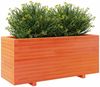 vidaXL Pflanzkübel Wachsbraun 110x40x49,5 cm Massivholz Kiefer 3282561 Bild 4