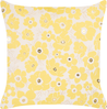 Kissen 2er Set Blumenmuster TRITELEIA Samtstoff 45 x 45 cm Gelb Bild 4