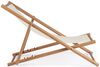 2er-Set Gartenliegestuhl Ubiona - Akazienholz Natur & Outdoor-Stoff, Weiß Bild 2