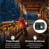 SERBASIC LED-Lichterkette Eisregen Außen, Weihnachtsbeleuchtung mit Timer 8 Modi Lichtervorhang, Anschließbar, für Balkon Geländer Traufe Weihnachtsdeko Bild 2
