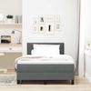 vidaXL Boxspringbett mit Matratze Dunkelgrau 120 x 190 cm Stoff 3342269 Bild 4