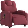 vidaXL Massagesessel Elektrisch Weinrot Stoff 3204359 Bild 3