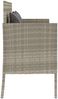 vidaXL Gartenbank mit Kissen Hellgrau Poly Rattan 365776 Bild 5