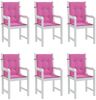 vidaXL Niedriglehner-Auflagen 6 Stk. Rosa Stoff 361336 Bild 4