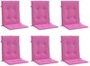 vidaXL Niedriglehner-Auflagen 6 Stk. Rosa Stoff 361336 Bild 3