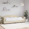 vidaXL Tagesbett mit Matratze Creme 90x200 cm Stoff 3197174 Bild 1