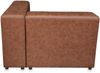 Sofa-Modul Suldal Longchair Wildlederimitat Hellbraun [en. casa] Bild 5