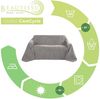 Beautissu Romantica Tagesdecke Plaid Wildlederoptik Anthrazit, 280 x 210 x 1 cm Bild 3