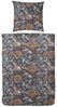 Primera Edelflanell Bettwäsche 155x220 Blumen Rosen dunkelblau rost 174141-37 Bild 4