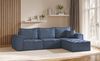 Sessel SANDE 1-Sitzer Modul Stoff Raven Blau Seite Links Bild 4