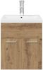 vidaXL Waschbeckenunterschrank mit Einbaubecken und Wasserhahn 3328906 Bild 5
