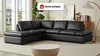 Vente-unique - Ecksofa Leder - Ecke Links - Schwarz - ONYX II Bild 2
