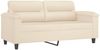 vidaXL 2-tlg. Sofagarnitur mit Kissen Beige Mikrofasergewebe 3202331 Bild 4
