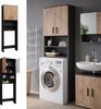 Waschmaschinenschrank Irma Goldkraft Eiche/Anthrazit 64 x 190.5 cm Vicco Bild 2