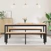 vidaXL Esstisch Natur 180 x 90 x 75 cm Massives Kiefernholz 892793 Bild 4