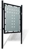 vidaXL Schwarzes Einzeltor für Zäune 100 x 100 cm 141685 Bild 2