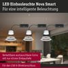 LED Einbauleuchte Nova Coin rund 84mm 50° Tunable White 3x6W 3x530lm 230V Eisen gebürstet Aluminium Bild 4