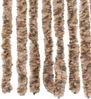 vidaXL Fliegenvorhang Beige und Dunkelbraun 100x220 cm Chenille 377323 Bild 5