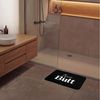 OnlyWow Badematte Zitate - Netter Hintern - Schwarz - Sprichwörter, Höhe 10 mm, Polyester, Rechteckig, Badezimmerteppich, Badteppich, Rutschfest, Badvorleger, Waschbar Bild 4