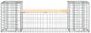 vidaXL Gartenbank aus Gabionen 183x41x60,5 cm Massivholz Kiefer 834387 Bild 3