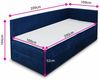 Sofnet Boxbett Flame (mit Bettkasten, Bonell-Matratze und Topper), Einzelbett, Polsterbett, Boxspringbett, Kinderbett, Jugendbett Bild 4