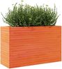 vidaXL Pflanzkübel Wachsbraun 110x40x68,5 cm Massivholz Kiefer 3282496 Bild 4