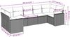 vidaXL 7-tlg. Garten-Sofagarnitur mit Kissen Braun Poly Rattan 3251730 Bild 3