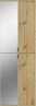 Schuhschrank mit Spiegel Line-Up in Eiche 60 x 193 cm Bild 2