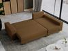 Ecksofa mit Schlaffunktion L-Form mit Bettkasten - DORIAN-Non - Braun Boucle Bild 4
